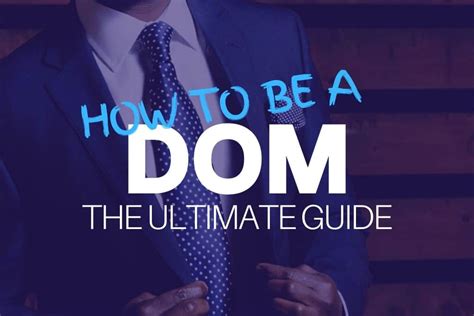 dominating a man|How To Be a Dom: The Ultimate Guide .